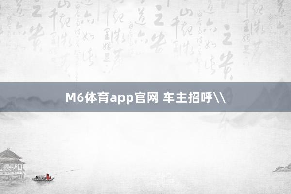 M6体育app官网 车主招呼\