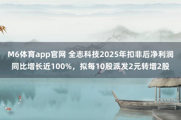 M6体育app官网 全志科技2025年扣非后净利润同比增长近100%，拟每10股派发2元转增2股