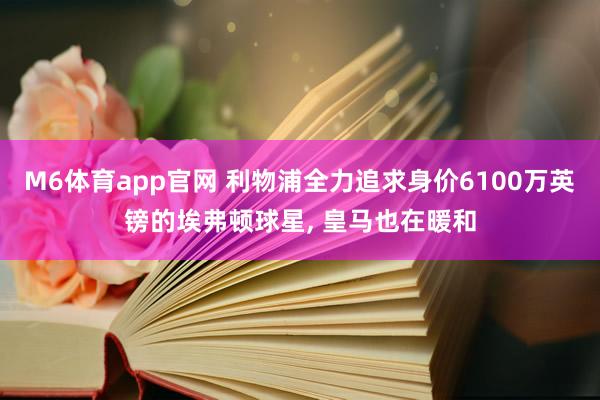 M6体育app官网 利物浦全力追求身价6100万英镑的埃弗顿球星， 皇马也在暖和