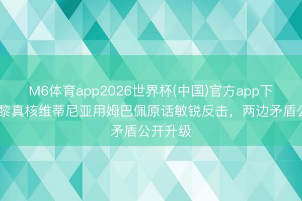 M6体育app2026世界杯(中国)官方app下载 大巴黎真核维蒂尼亚用姆巴佩原话敏锐反击，两边矛盾公开升级
