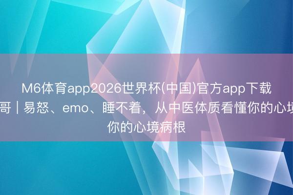 M6体育app2026世界杯(中国)官方app下载 草药哥 | 易怒、emo、睡不着，从中医体质看懂你的心境病根