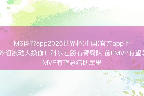 M6体育app2026世界杯(中国)官方app下载 强人素养组被动大换血！科尔左膀右臂离队 前FMVP有望总结助库里