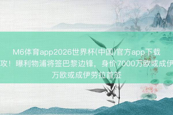 M6体育app2026世界杯(中国)官方app下载 13球7助攻！曝利物浦将签巴黎边锋，身价7000万欧或成伊劳拉首签