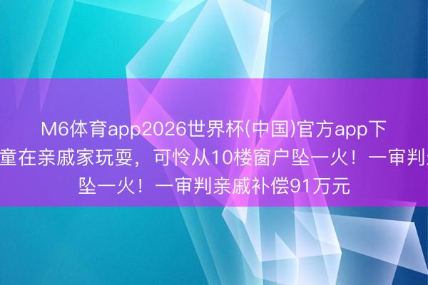 M6体育app2026世界杯(中国)官方app下载 热议！3岁女童在亲戚家玩耍，可怜从10楼窗户坠一火！一审判亲戚补偿91万元
