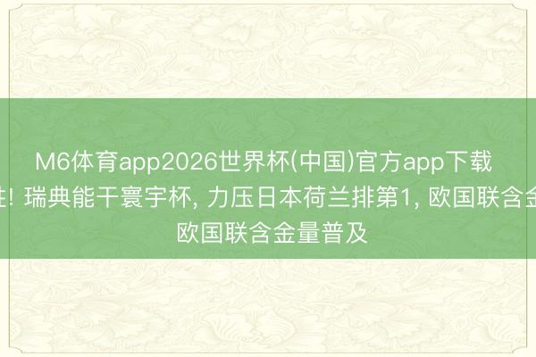 M6体育app2026世界杯(中国)官方app下载 5-1狂胜! 瑞典能干寰宇杯， 力压日本荷兰排第1， 欧国联含金量普及