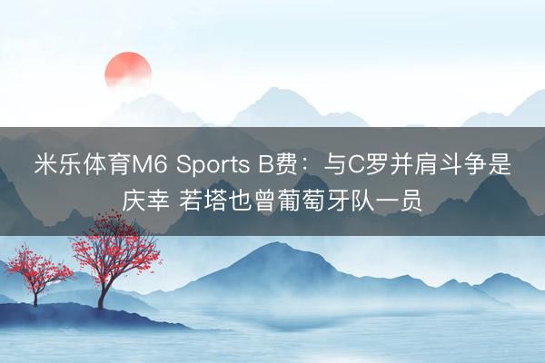 米乐体育M6 Sports B费:与C罗并肩斗争是庆幸 若塔也曾葡萄牙队一员